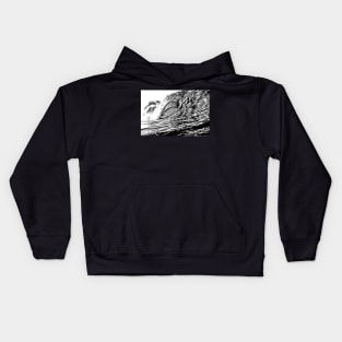 breaking wave Kids Hoodie